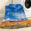 Jeté en flanelle transparente molletonnée, imprimé recto Road Valley Desert-132229237