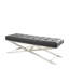 Banc en cuir véritable Branislav-87689789