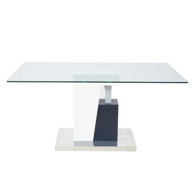 Kashya Glass Top Dining Table