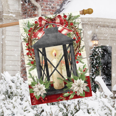 Lanterne lumineuse festive Drapeau de maison 28x40