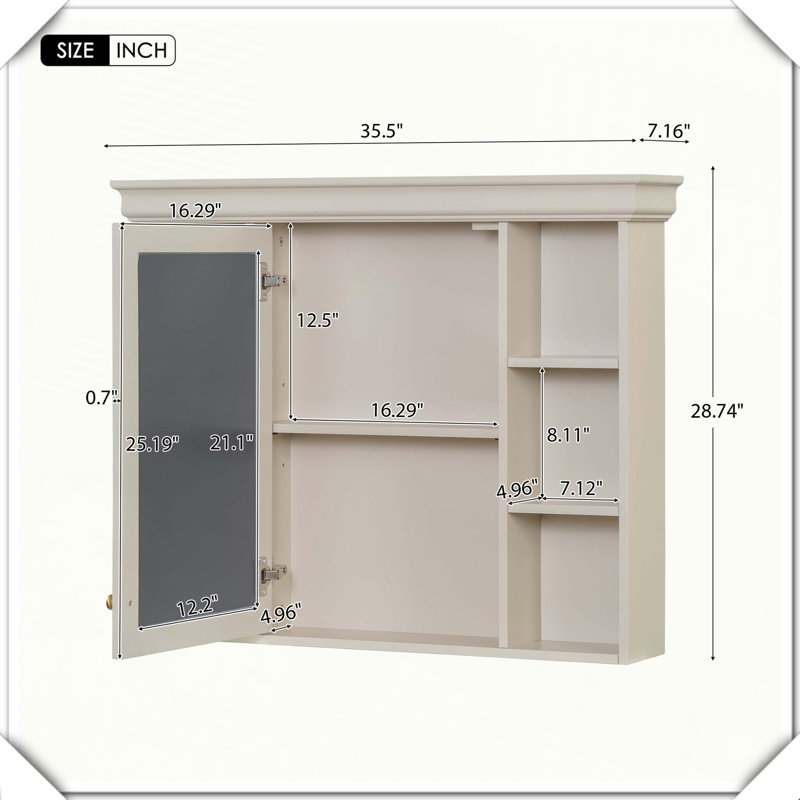 Meuble-lavabo moderne en bois massif avec tiroirs réglables pour armoire à pharmacie, Beige