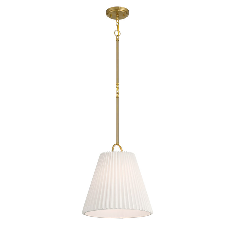 Luminaire suspendu 1 lumière Vilna, Laiton