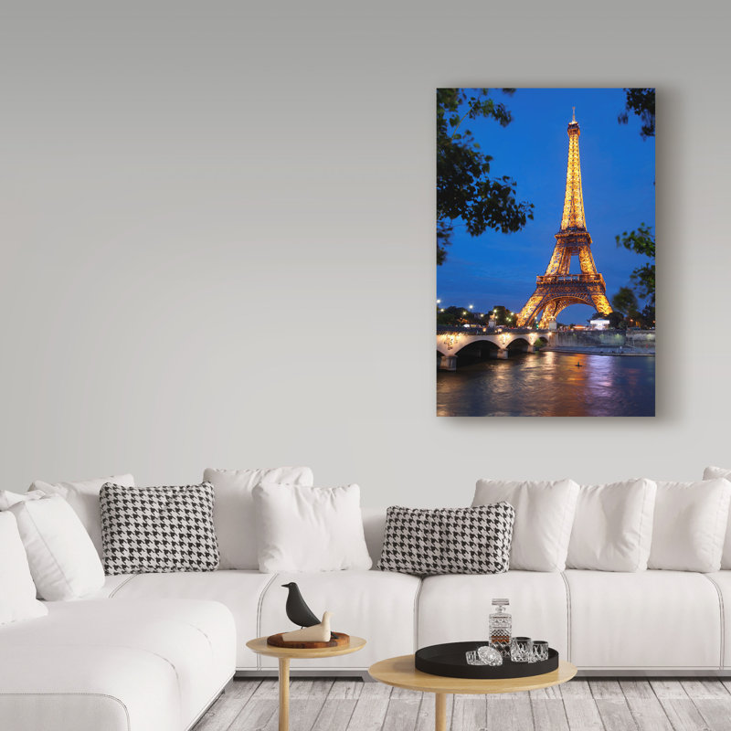 Avisha Tour Eiffel 3, reproduction de photo sur toile tendue, H 19 po x l 12 po