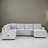 108" Upholstered Pull-Out Sleeper Sectional Sofa Bed-1353923142