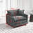 Fabric Upholstered  Armchair-673387243
