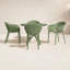 Farrah Sky Armchair 4 Person Dining Set-103830400