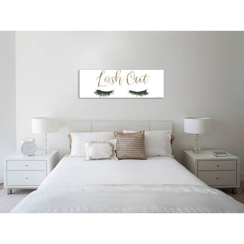 "Girl Power V Lash Out", toile tendue par, H 16 po x l 48 po x P 1,5 po