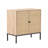 Set Of 2 Rolland A Console Table Side Table With Rattan Door