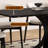 Durable Pure Black Rock Slab Dining Table-1377206760