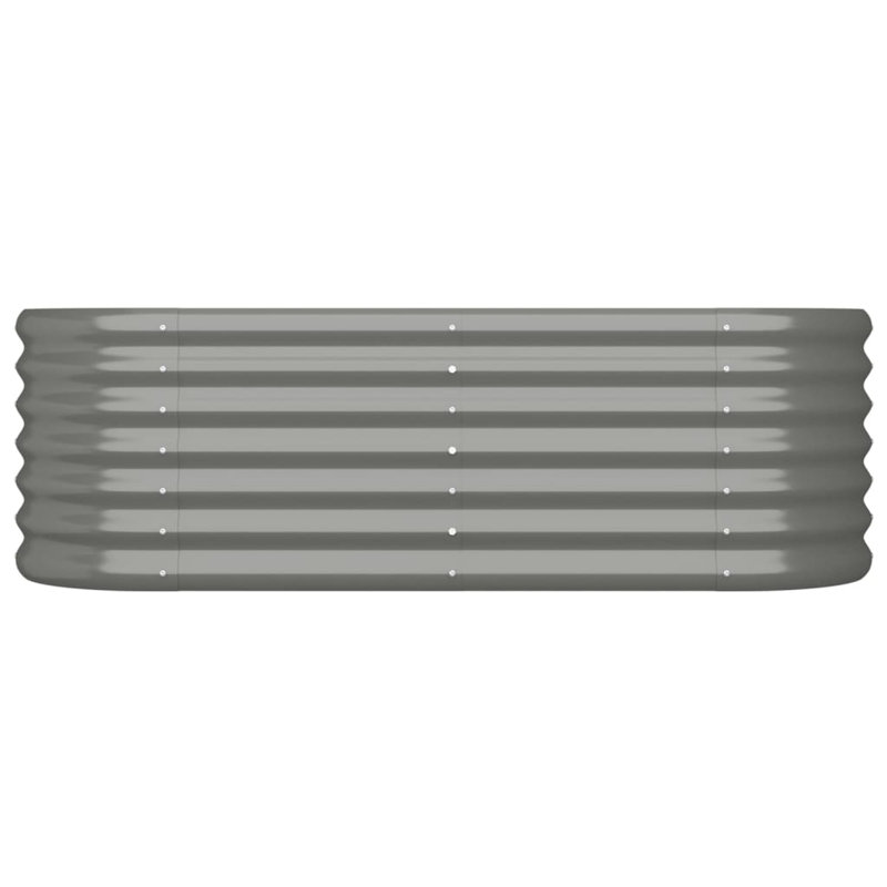 Antawan Metal Raised Garden Bed, Gray