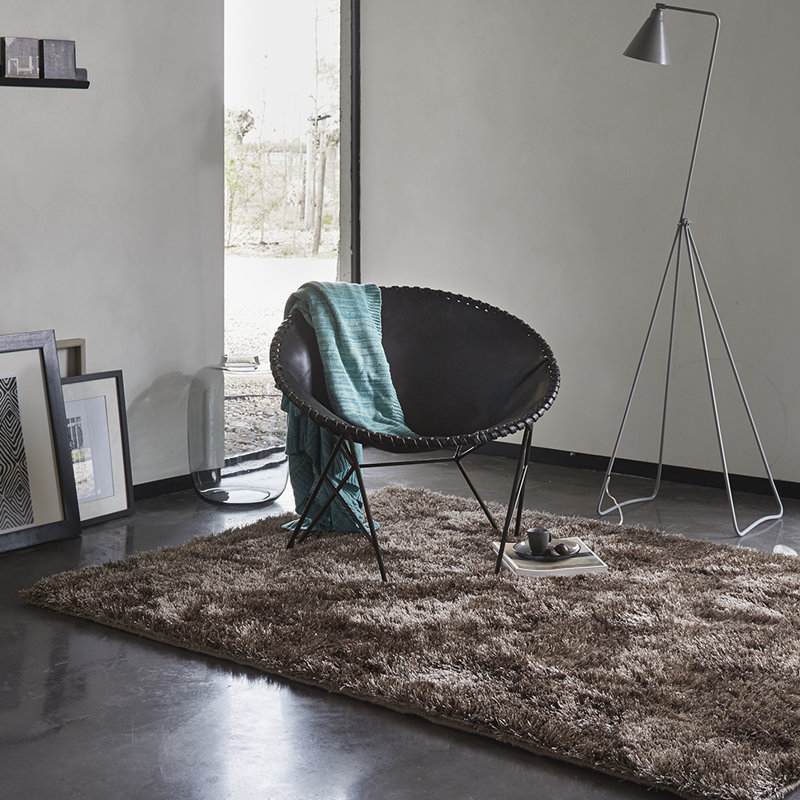 New Glamour Solid Colour Area Rug, Rectangle 140 x 200cm