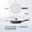 CS KOCHSYSTEME Aluminum Non-Stick Frying Pan with Lid-86365069-86365068