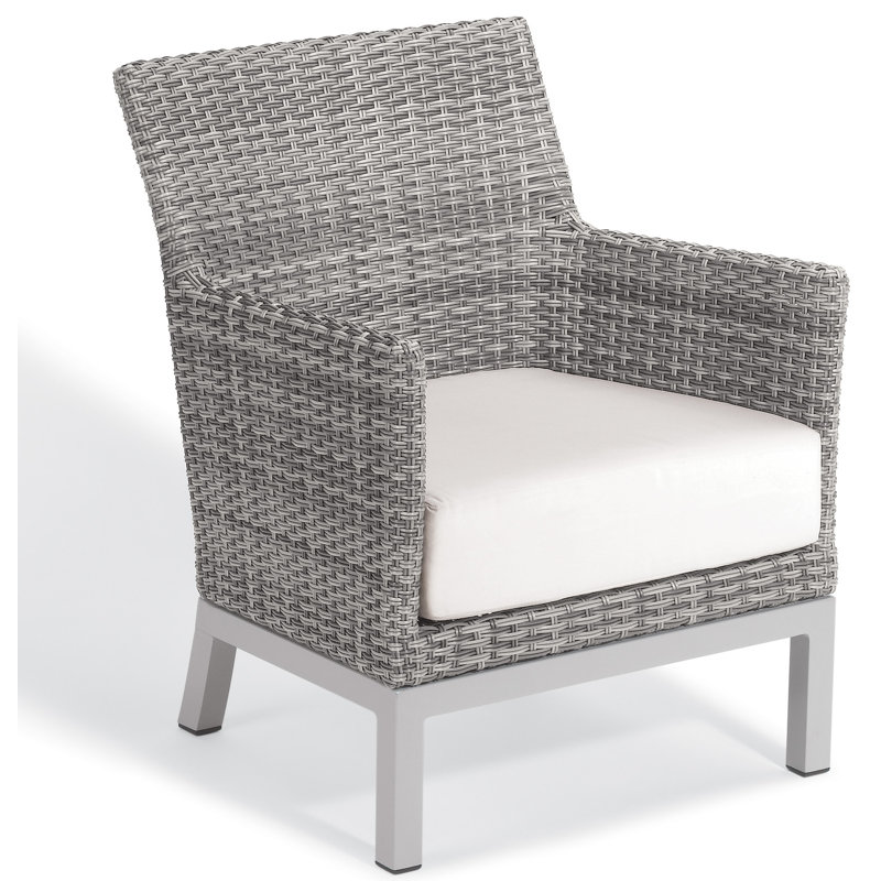 Argento Outdoor Lounge Chair, Eggshell White