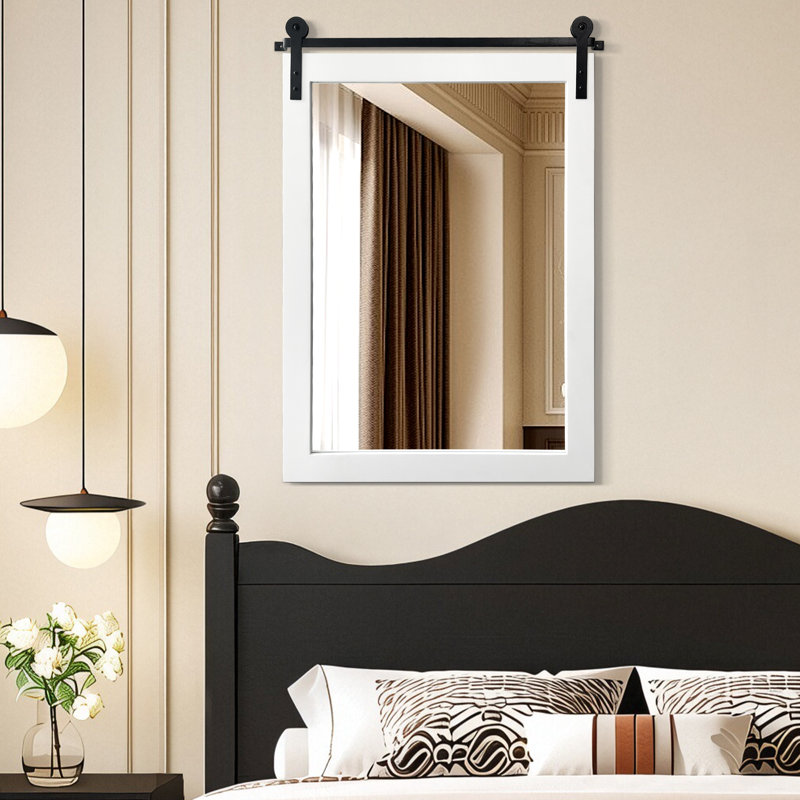 Miroir d'appoint mural, Blanc