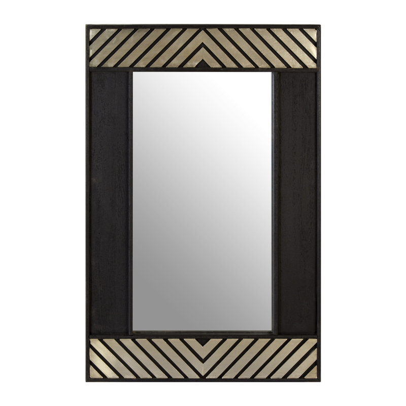 Sthilaire Solid Wood Flat Wall Mirror