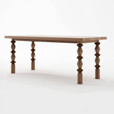 Rectangular Solid Wood Dining Table