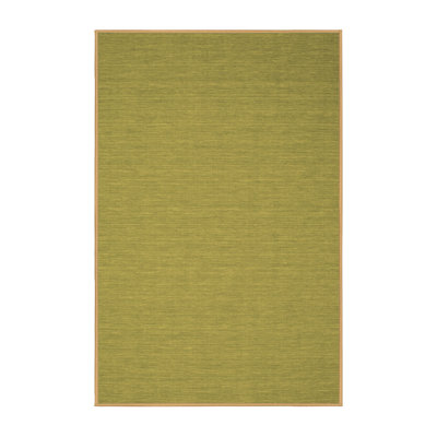 Tapis de couleur unie tissé à la machine en vert