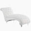 Chaise longue sans accoudoirs touffetée