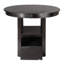 Table de salle à manger à hauteur de comptoir 1Pc avec rallonge et base de rangement-1829877343