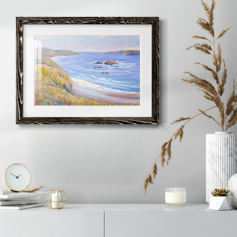 " Along The Coast I ", 22" H x 32" W x 1.5" D, Black