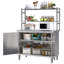 Stainless Steel Top Height-Adjustable Work Table