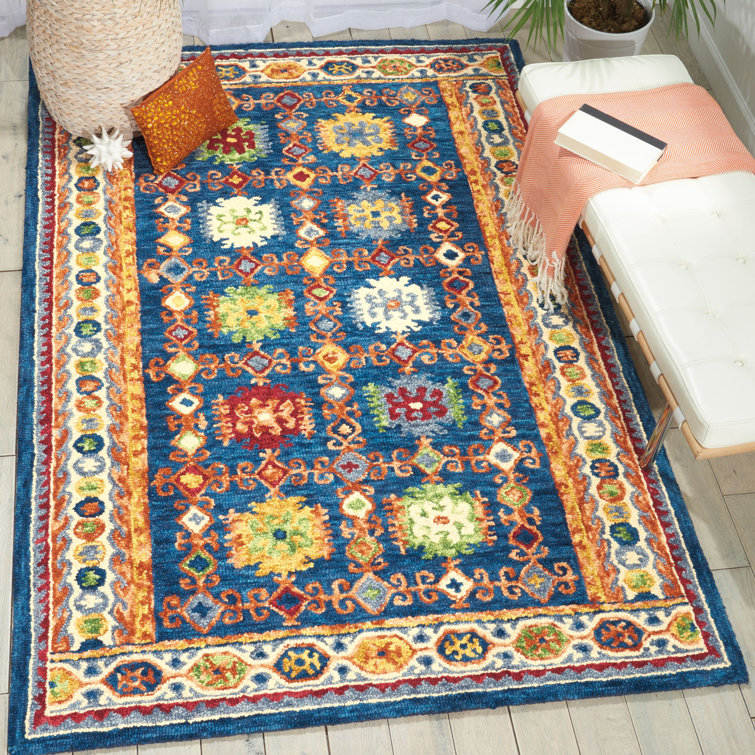 Beahm Oriental Wool Hand Woven Area Rug