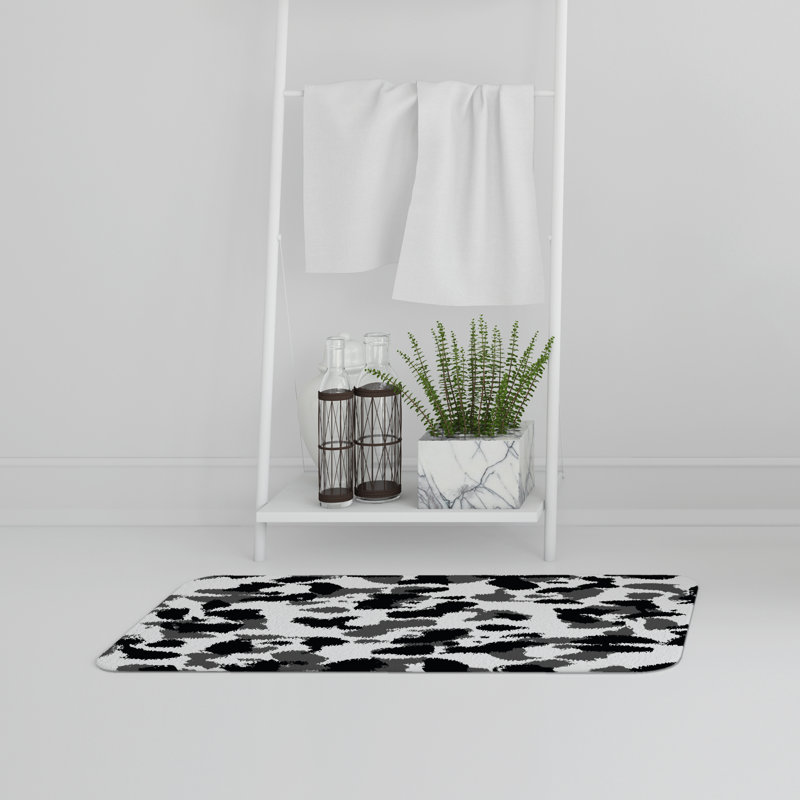 Toulon Non-Slip Bath Rug, Abstract