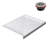 48 in. x 32 in. Corner Acrylic Shower Base in Glossy White With Center Drain, Drain Included-115227452
