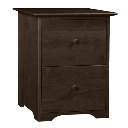 Sarah 20.5'' Wide 2 -Drawer Solid Wood File Cabinet