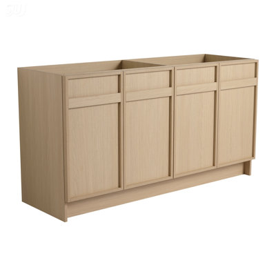 60 Inch Freestanding Bathroom Vanity With 4 Soft-Close Doors, Ample Storage, And Elegant Design For Modern Bathrooms