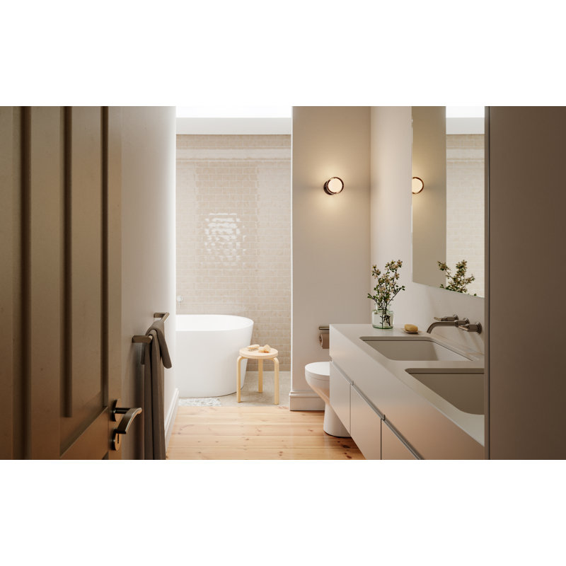 Loop Wall Light Dark Grey With Sphere III, Dark Gray