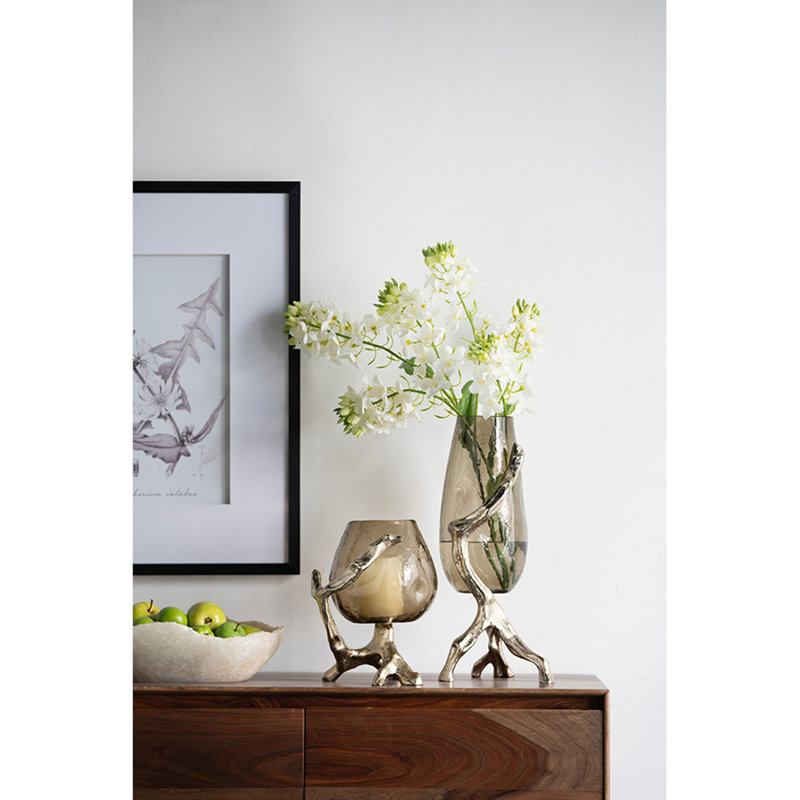 Gold Glass Flower Vase