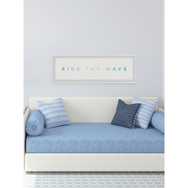 'Ride The Wave' Framed Print, 15" H x 45" W x 1.5" D