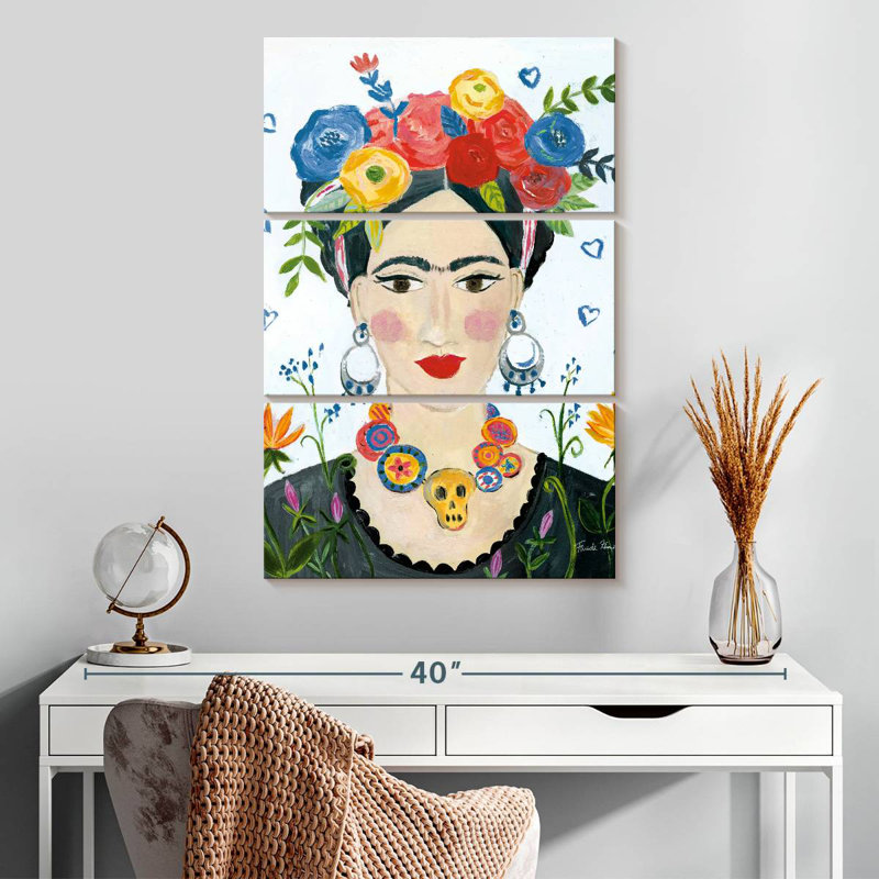 Leisha Hommage à Frida II lumineux, H 32 po x l 20 po