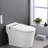 Led Display Smart Toilet With Night , Heated Seat, Self-Cleaning Nozzle, Foot Sensor, Remote Control Sensor Bidet , Control,