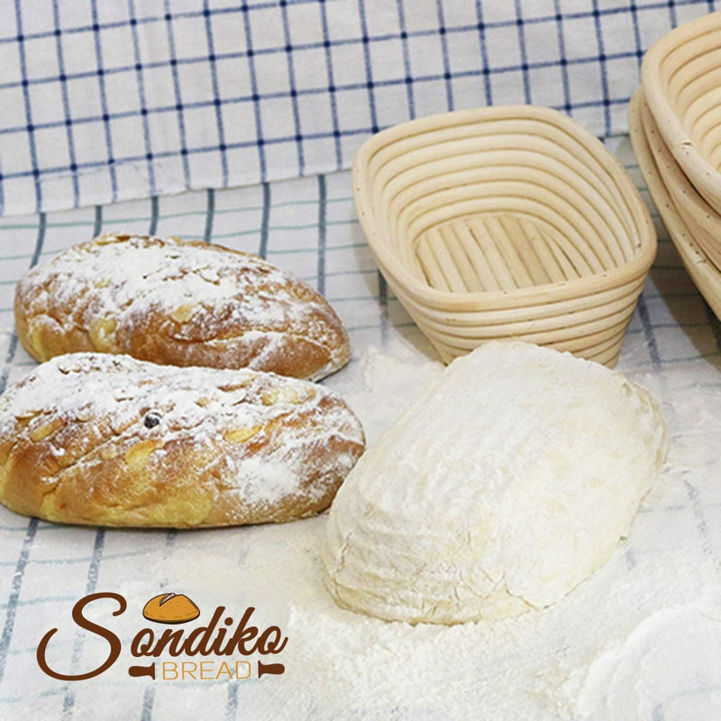 Panier ovale à l'épreuve du pain, fournitures de cuisson pour pain au levain fait à la main, panier à l'épreuve du pain Banneton avec doublure en tissu pour le pain au levain, cuisson