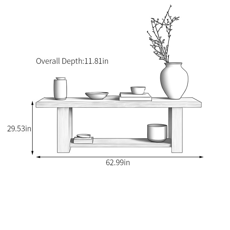 Izaria, 29.53" H x 62.99" W x 11.81" D