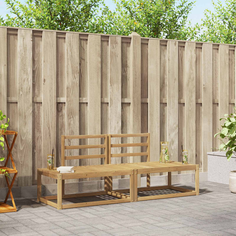  Outdoor Sofa Set 2 Pcs Garden Lounge Patio Seating Backyard Furniture