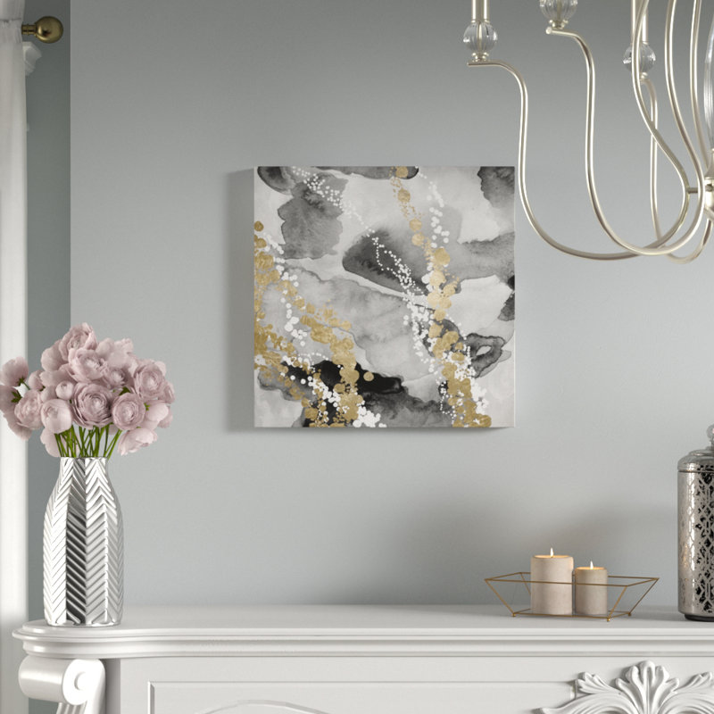 «Even More Love Silver Gold», impression sur toile tendue, H 24 po x l 24 po x 1,5 po