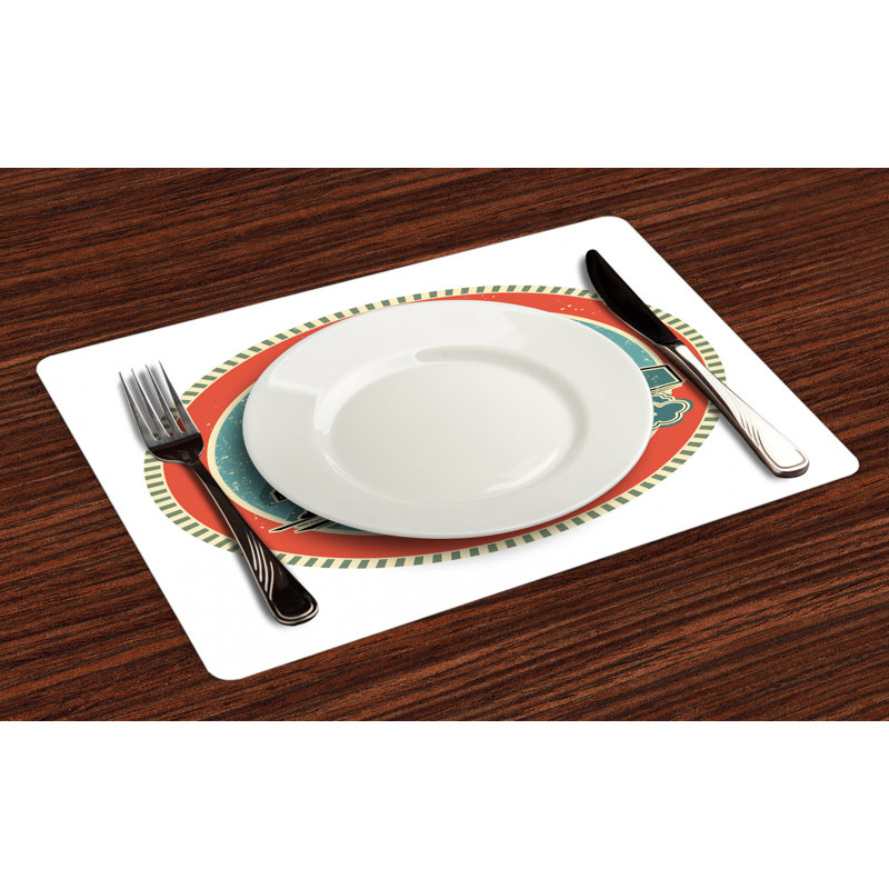 Polyester Abstract Rectangle Placemat