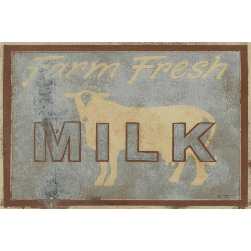 Milk - Wrapped Canvas Print, 30cm H x 46cm W