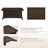 Keaisha 5 Person Outdoor Conversation Furniture Set Seating Group With Coffee Table And Cushions-624864203-624864200