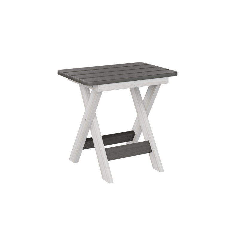 Outdoor Side Table, Seashell, Coastal Gray