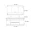 Meuble-lavabo avec plateau Nuss 59,06-346984999