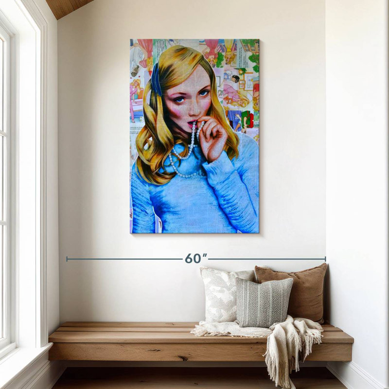 Leisha Preppy Pearl, 45" H x 30" W