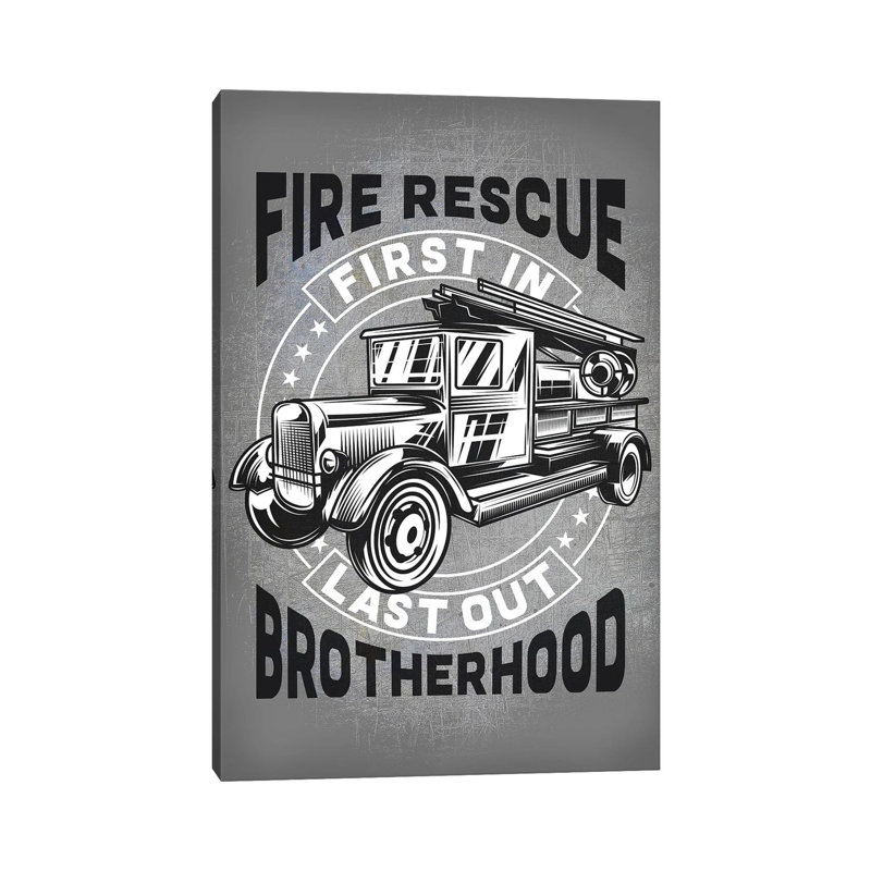 Firefighters XIX by Gab Fernando - Wrapped Canvas Gallery-Wrapped Canvas Giclée, 20.32 cm H x 30.48 cm W