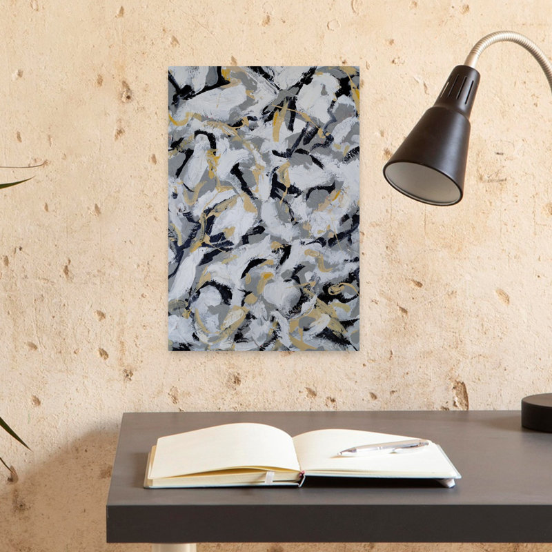 Art contemporain contemporain abstrait, H 18 po x l 12 po