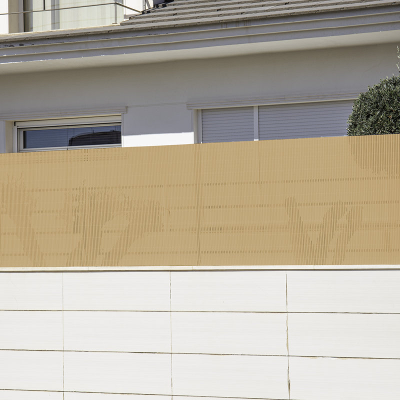 White Privacy Fence, Beige, 1 cm H x 3 cm W x 0.3 cm D