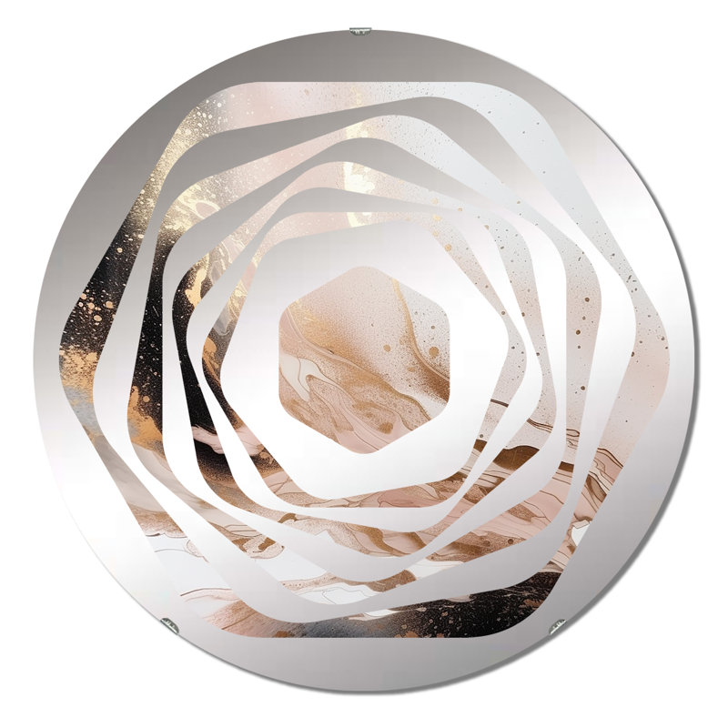 Miroir décoratif Doworp - Amorphe, 23,6 po x 23,6 po