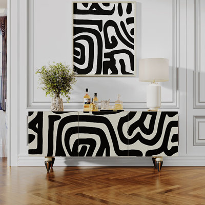 French-style retro minimalist high-end sideboard